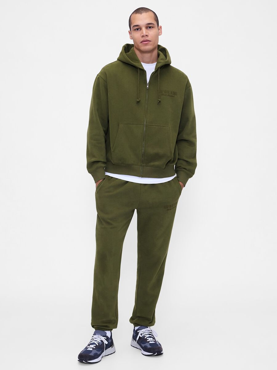 Green Hoodie with Full Zip_2