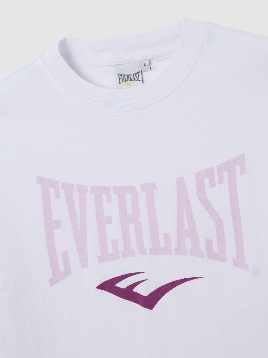T-shirt in puro cotone bianca regular fit Everlast_1