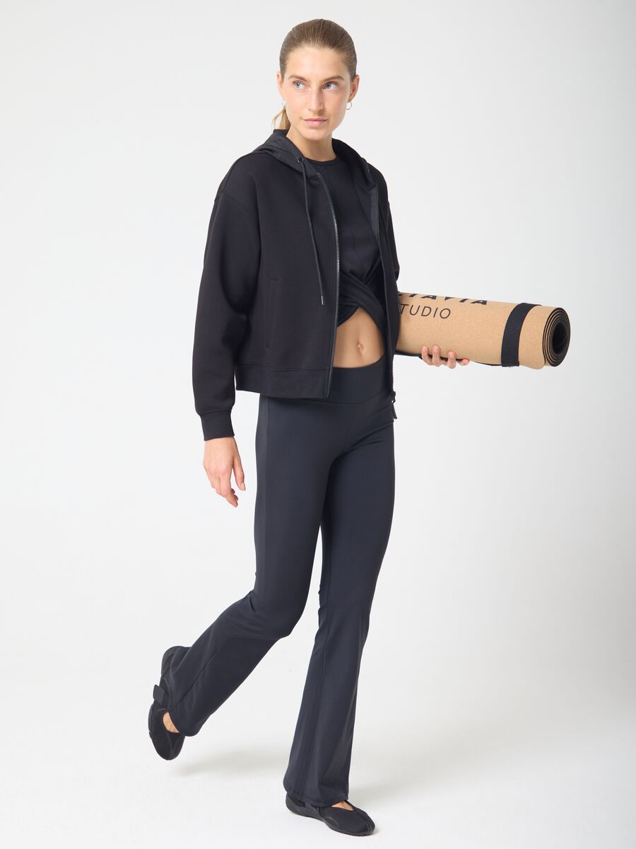 ALTAVIA STUDIO technical fabric flared leggings_0