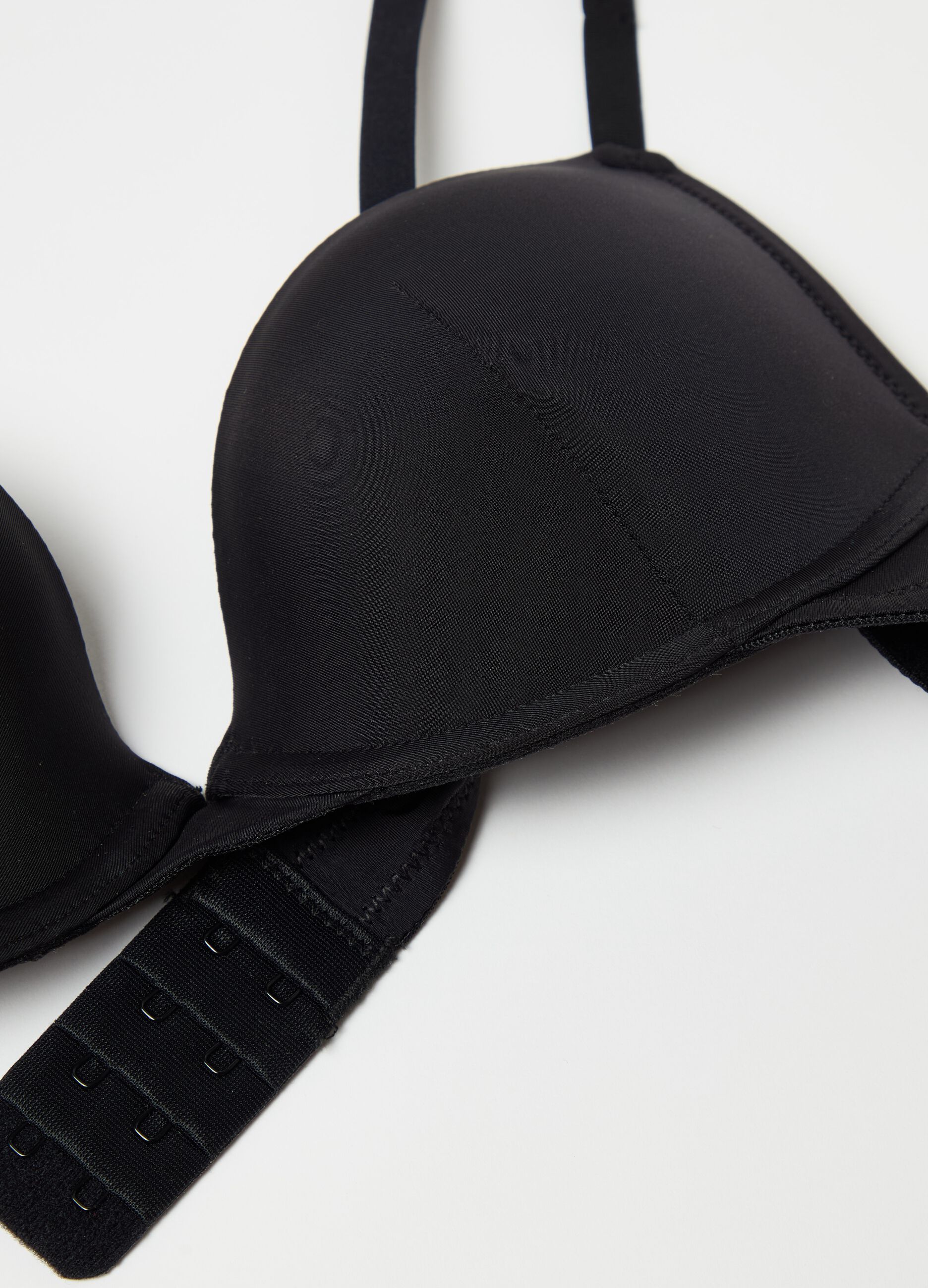 Reggiseno push-up in microfibra nero