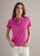 Pink short-sleeve pure cotton polo shirt, regular fit_0
