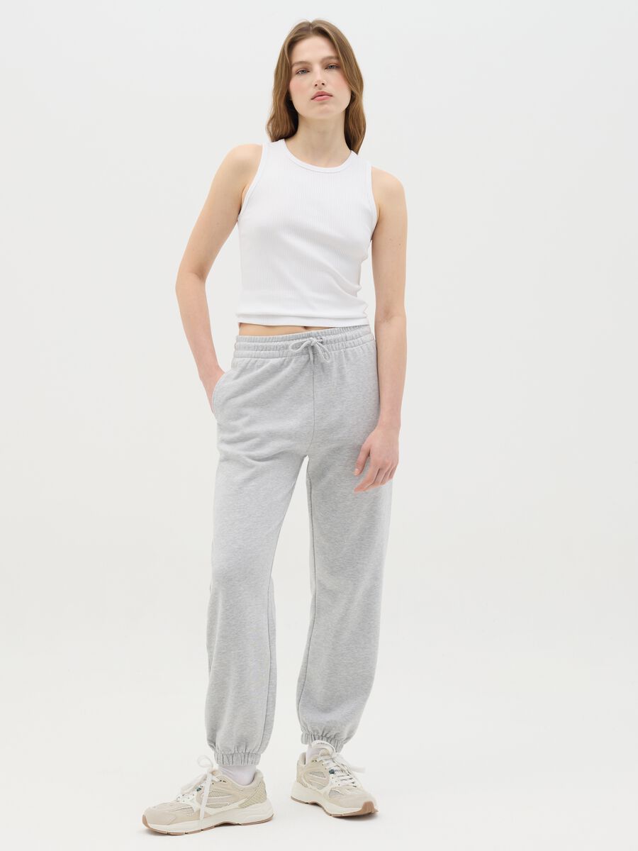 Women's White Stretch Cotton Regular Fit Top_1