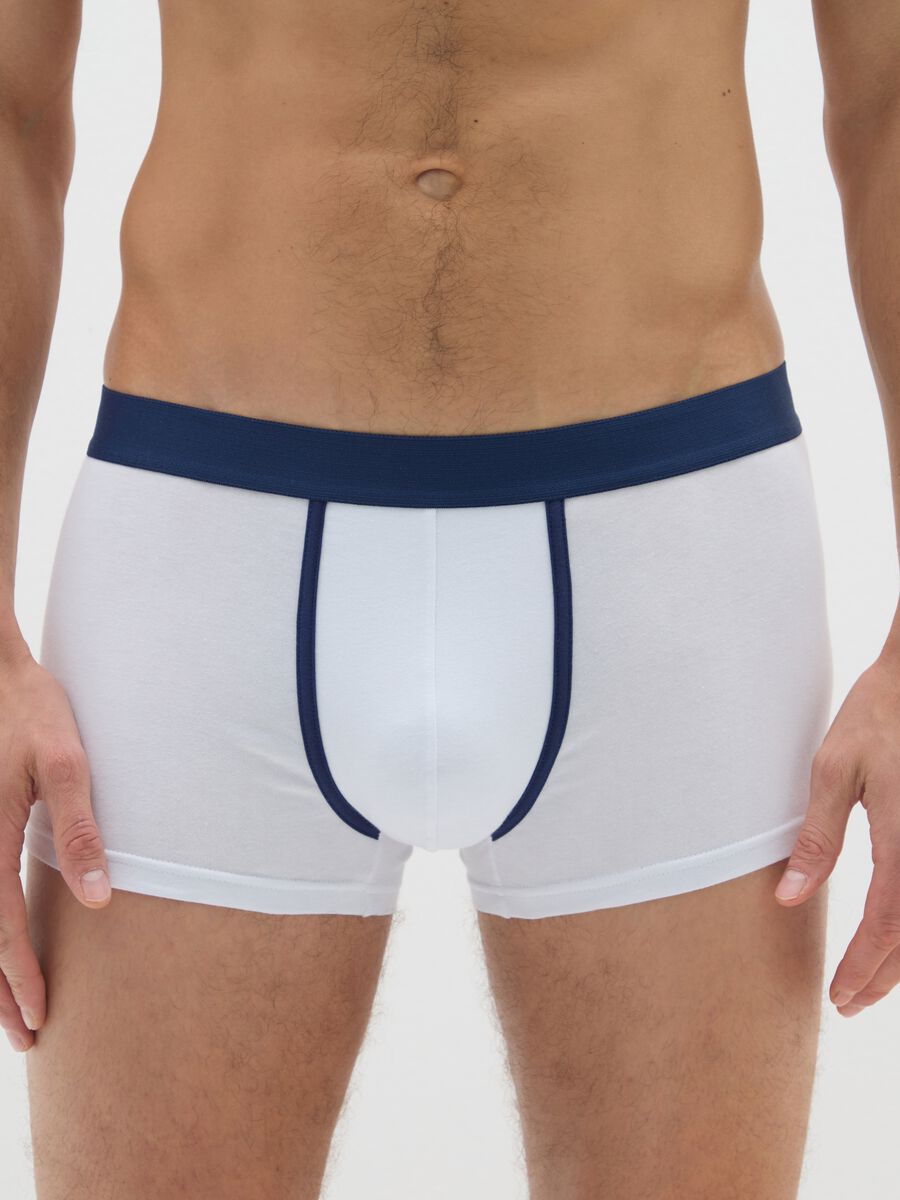Tripack boxer in cotone elasticizzato multicolor regular fit_1