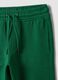 Pantaloni jogger verdi in puro cotone con vita elasticizzata per bambino_2