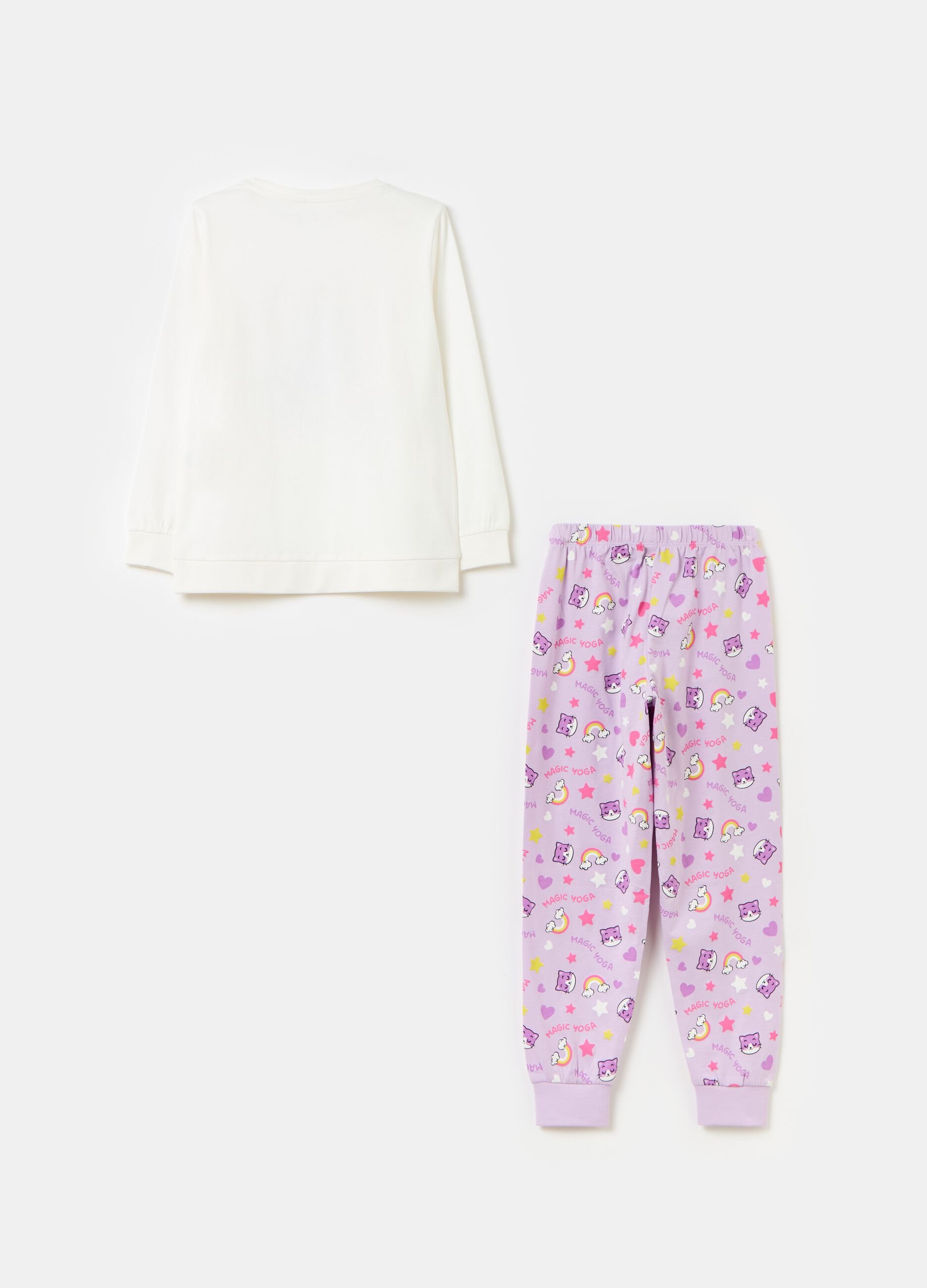 Organic cotton pyjamas with print