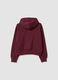 Felpa viola in puro cotone organico con cappuccio regular fit_2
