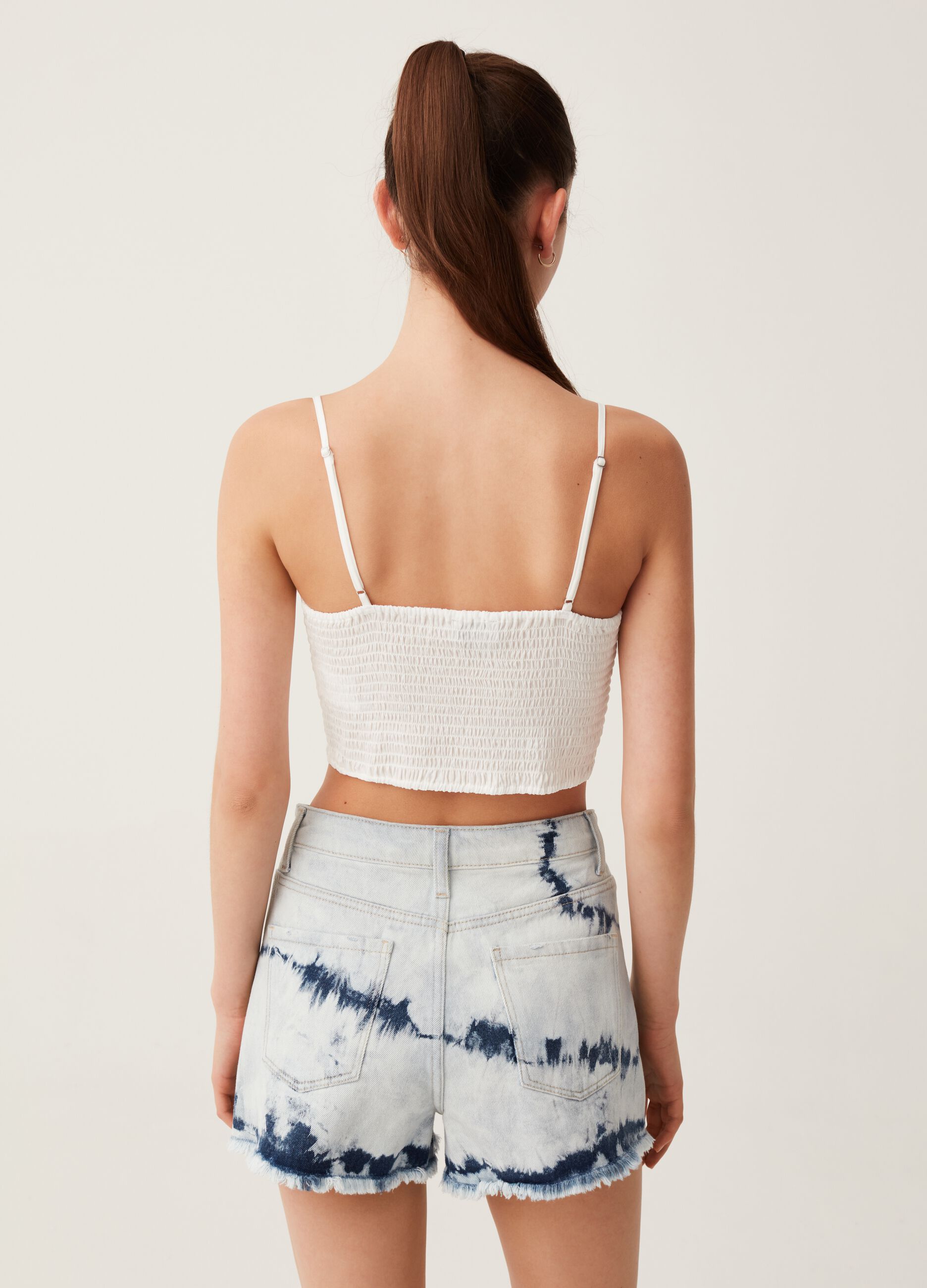 Crop top in satin Baby Angel_2