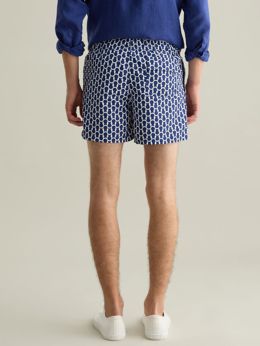 Men’s regular fit boxer shorts in multicoloured fabric blend with elastic waist_2