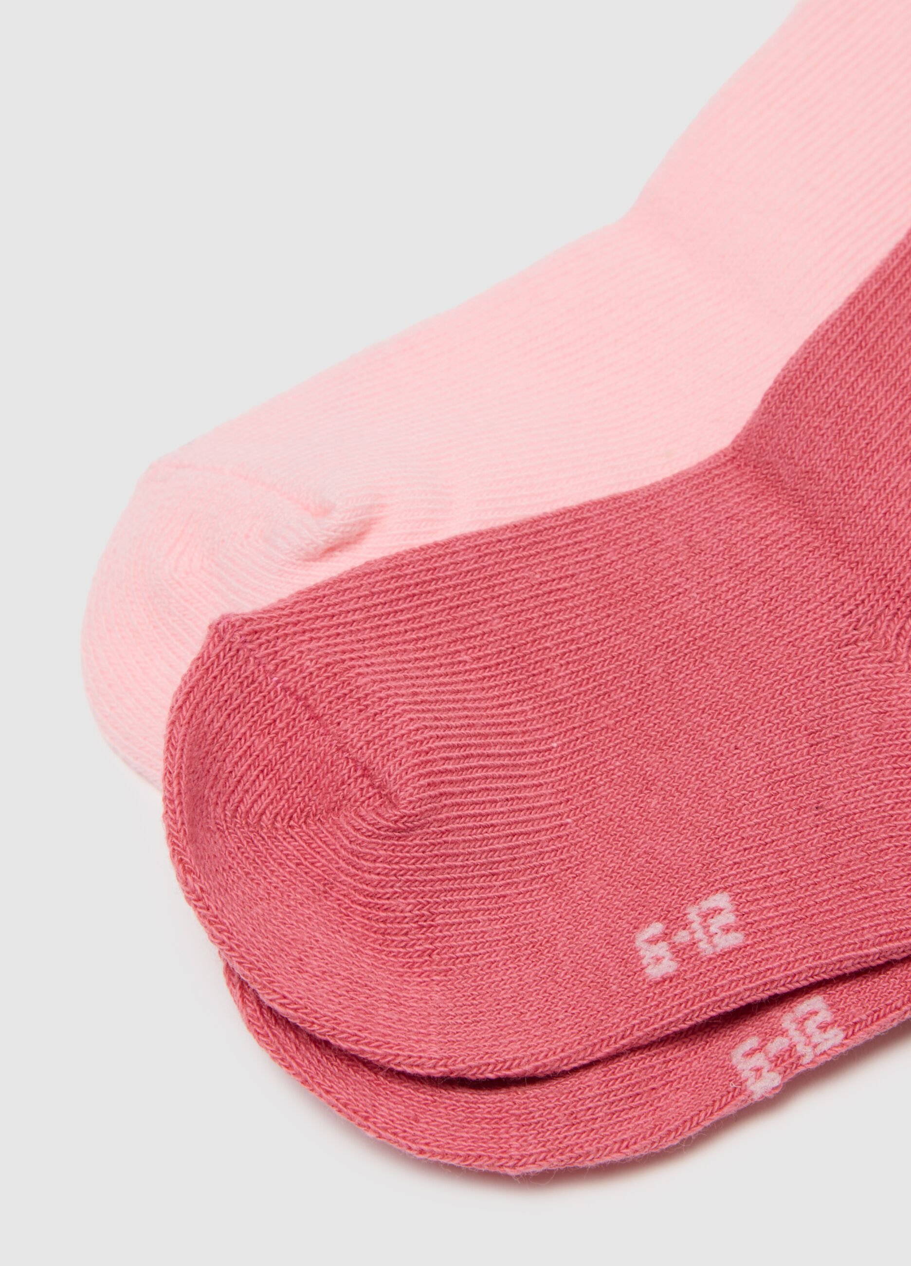 Pink long socks for girls