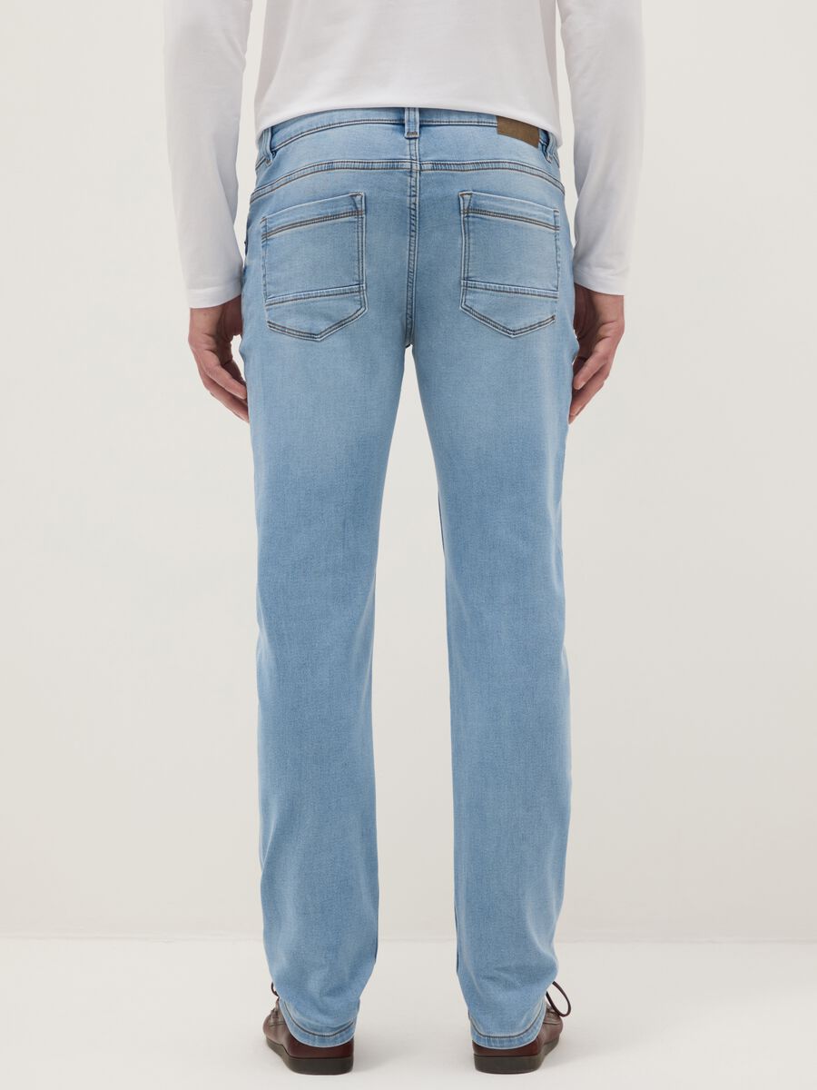 Slim fit blue denim jeans_2