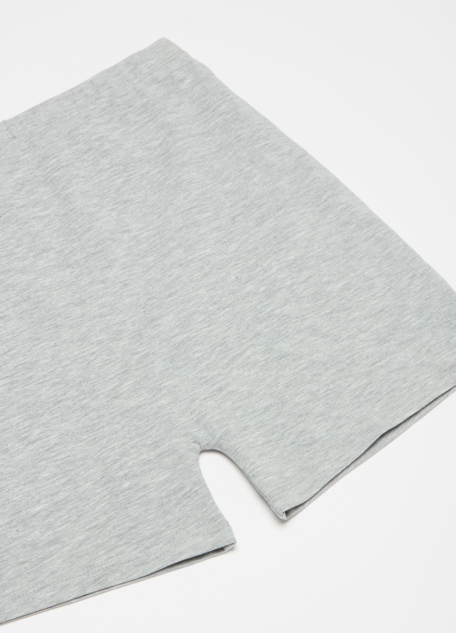 Biker Shorts Grey Mélange
