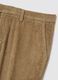 Beige Stretch Cotton Regular Fit Trousers_1