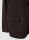 Brown slim-fit 4-way stretch blazer, easy iron_1