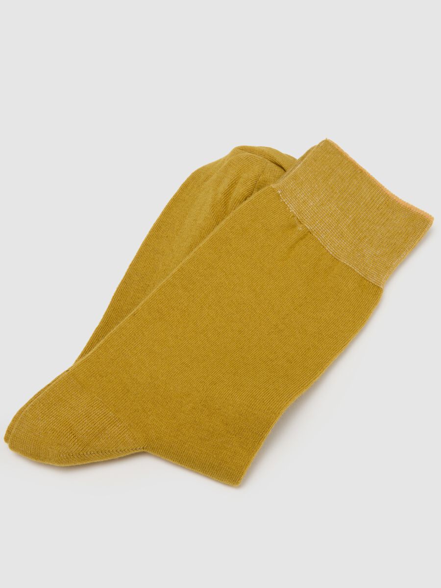 Multicoloured cotton blend sock twin pack_1