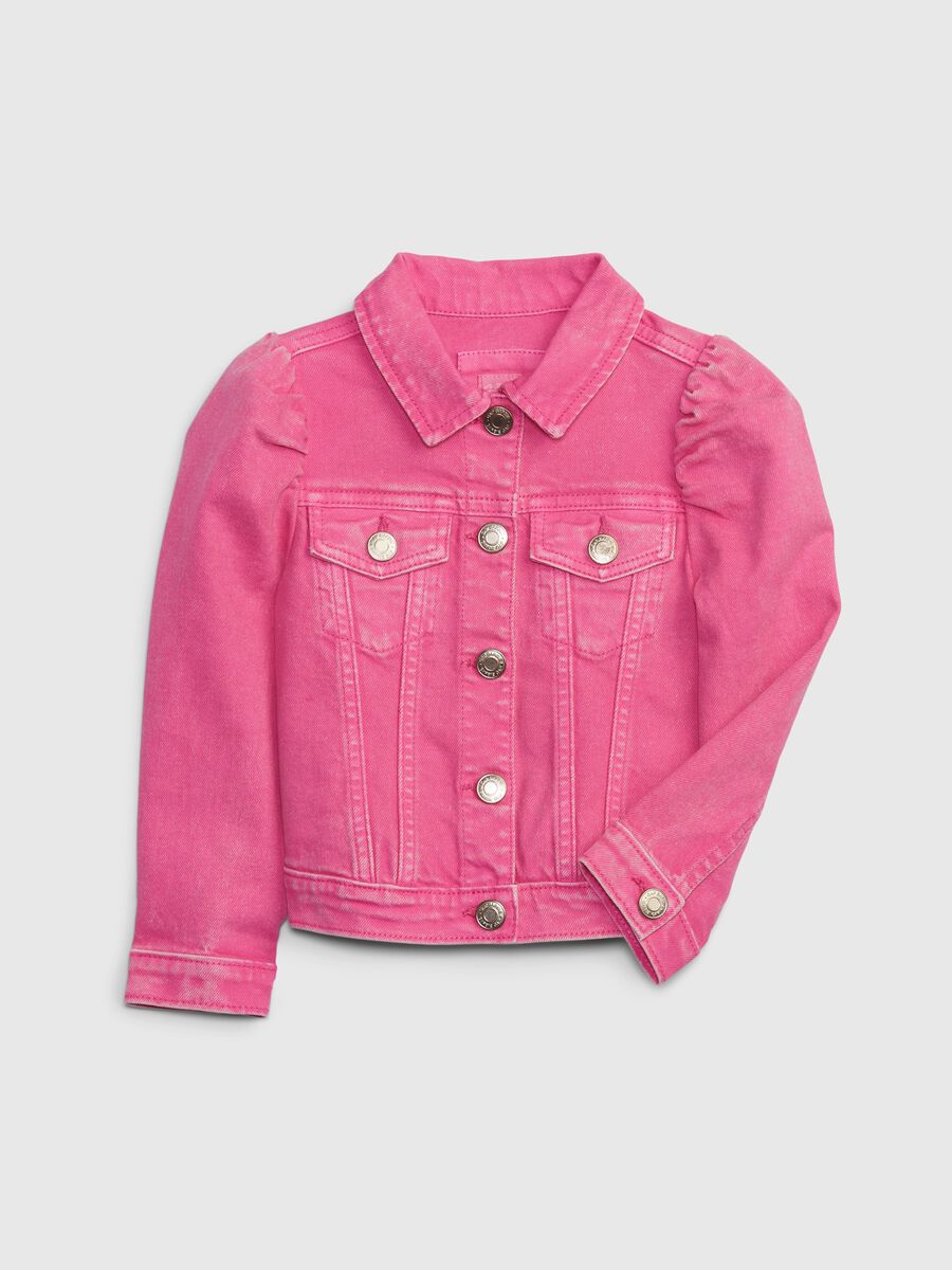 Giacca in denim con maniche a palloncino Barbie™_3