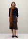 Brown midi skirt regular fit_0