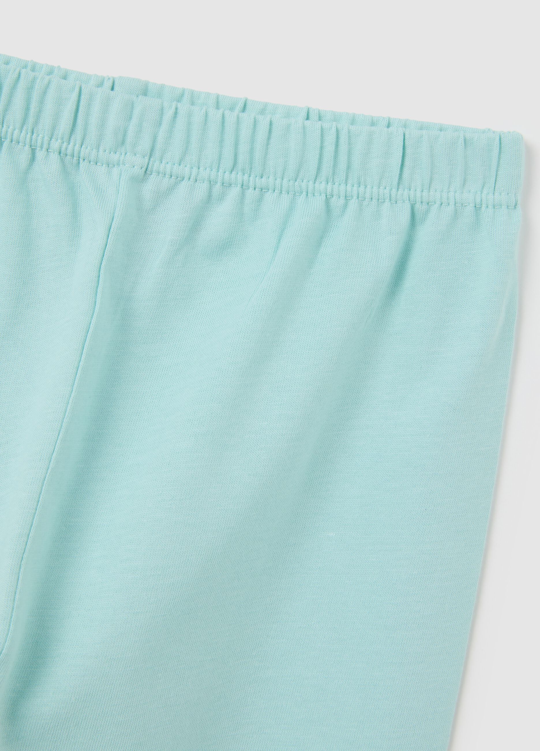 Children's Green Pure Cotton Pajama Set