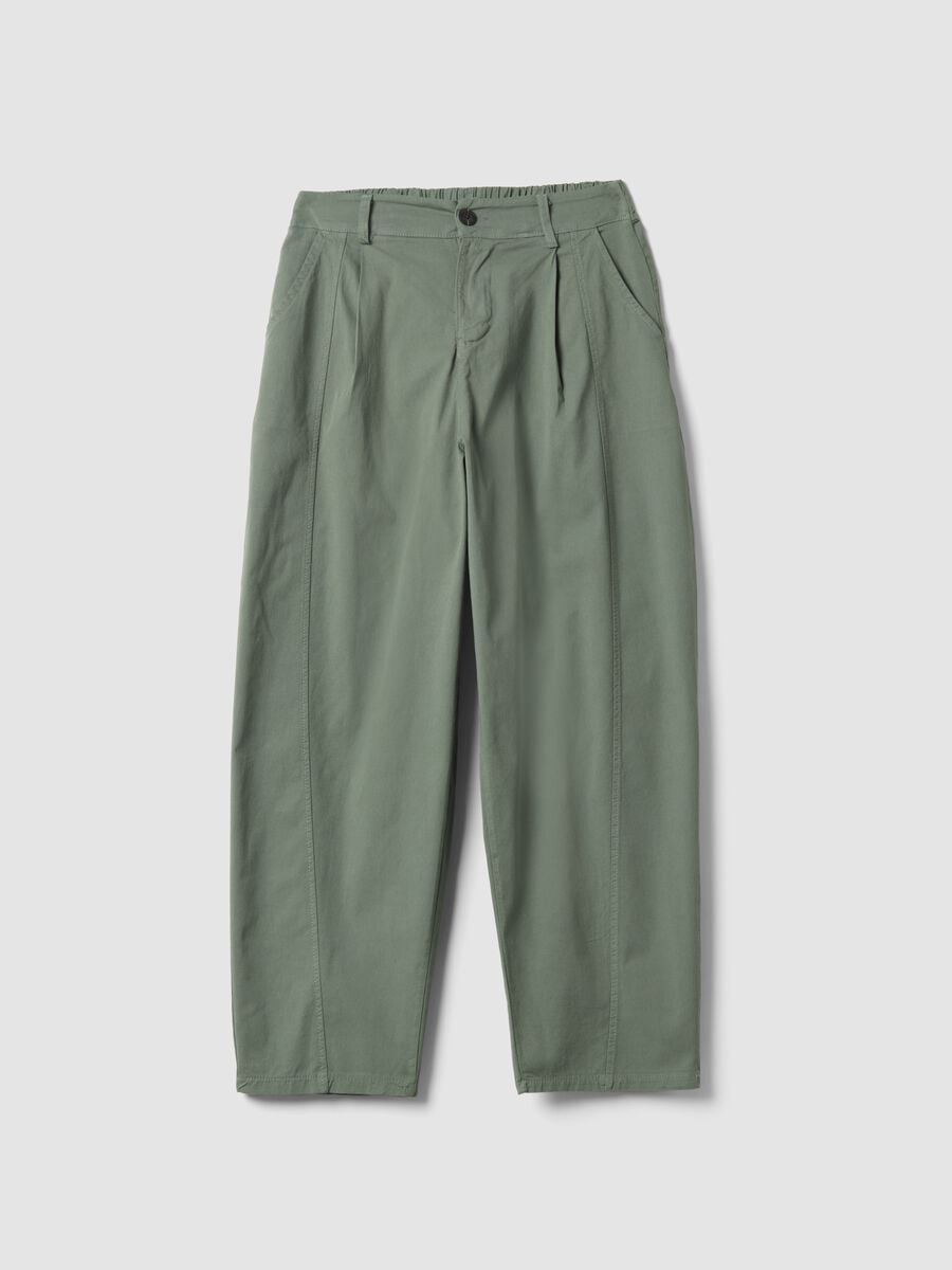 Green stretch-cotton chino trousers_4