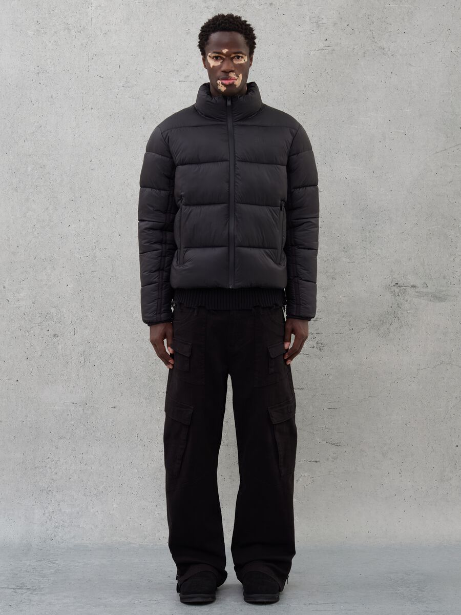 Technical Puffer Jacket Black_4