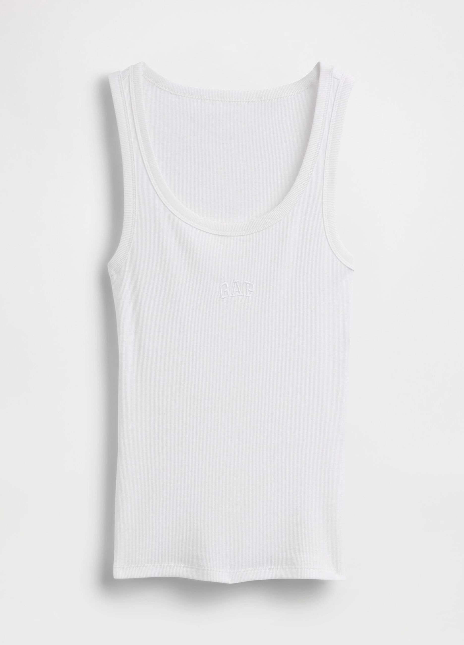 Stretch cotton tank top