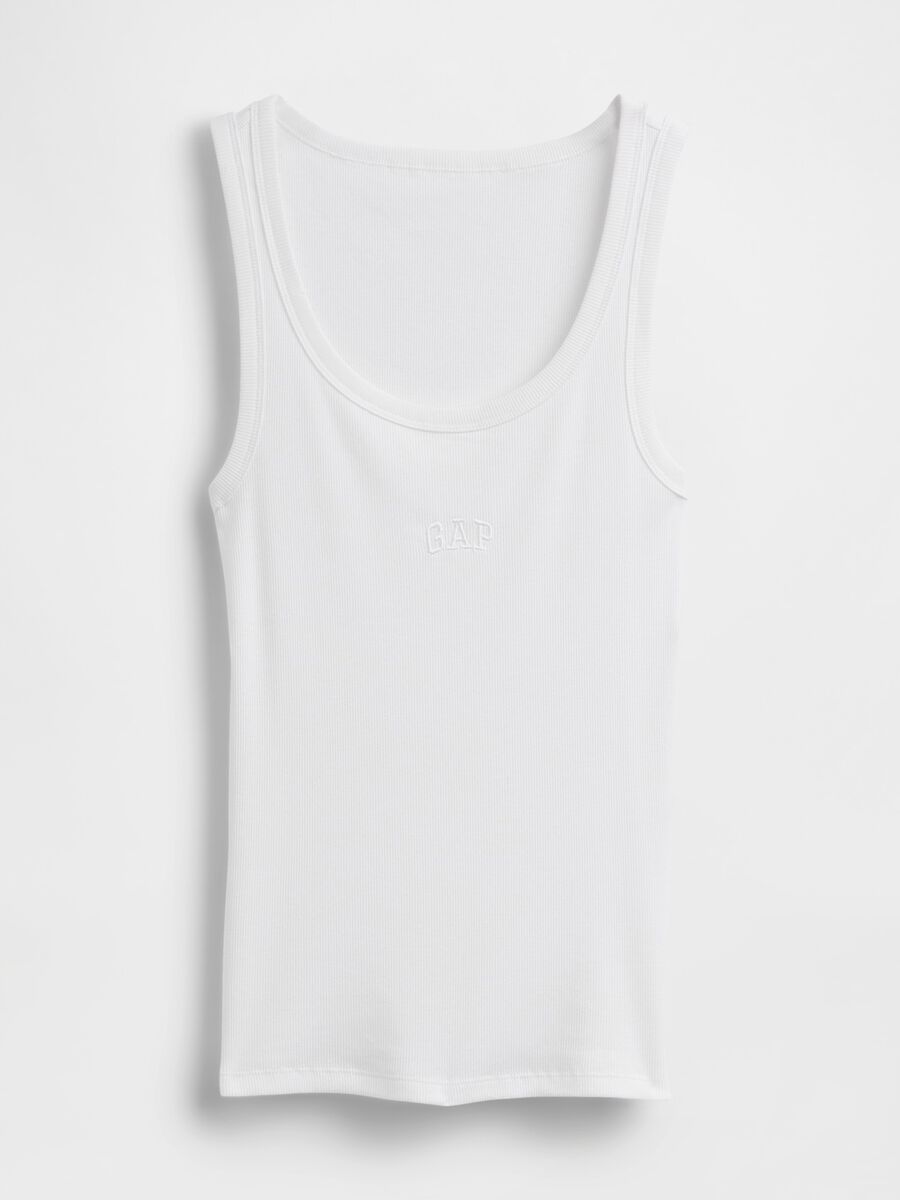 Stretch cotton tank top_4