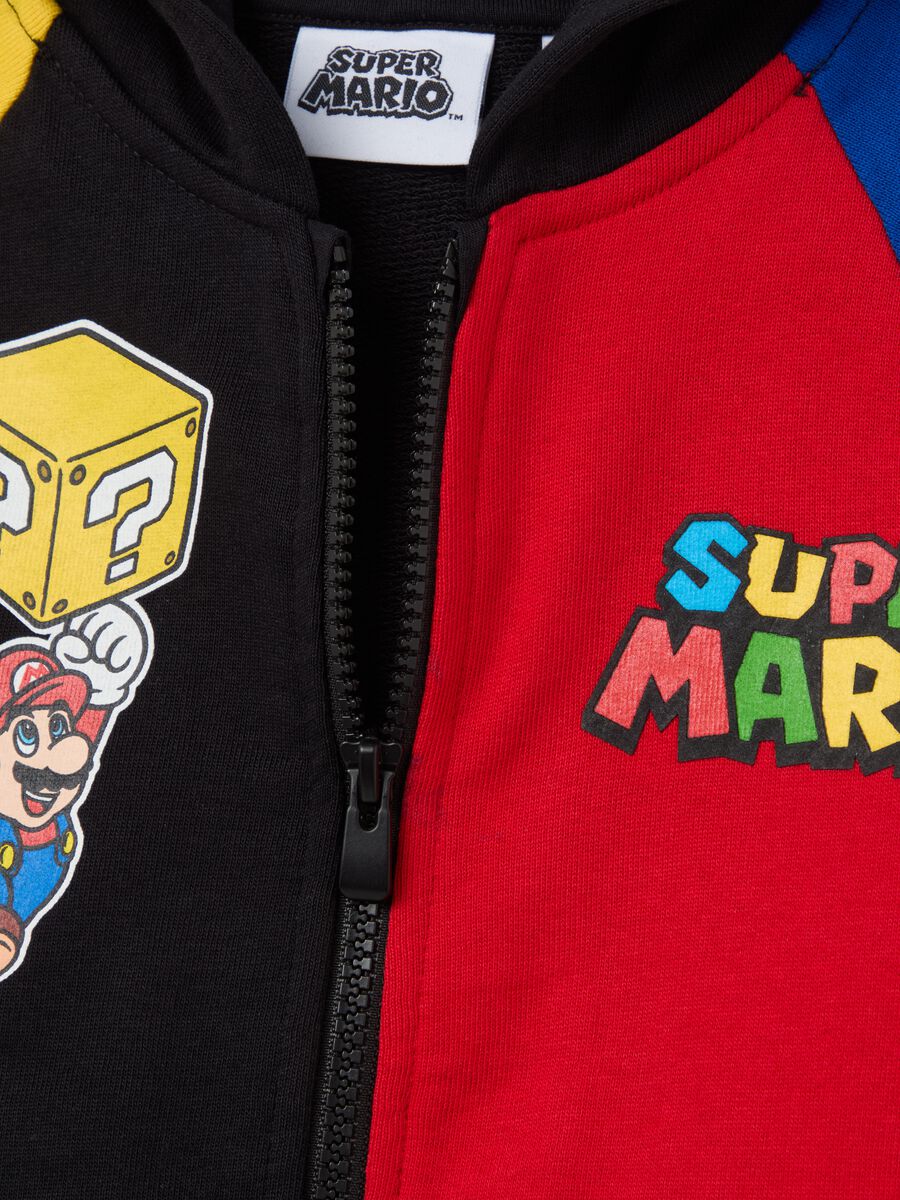 Full-zip color block con cappuccio e stampa Super Mario™_2