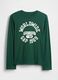 Long-sleeve green cotton shirt_0