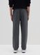 Grey Stretch Regular Fit Trousers_2