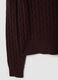 Brown cable-knit crew-neck jumper, regular fit_5
