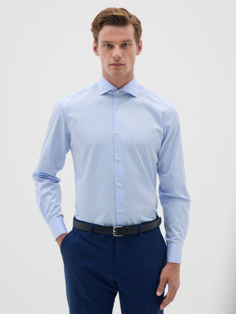 Slim-fit shirt in cotton_0
