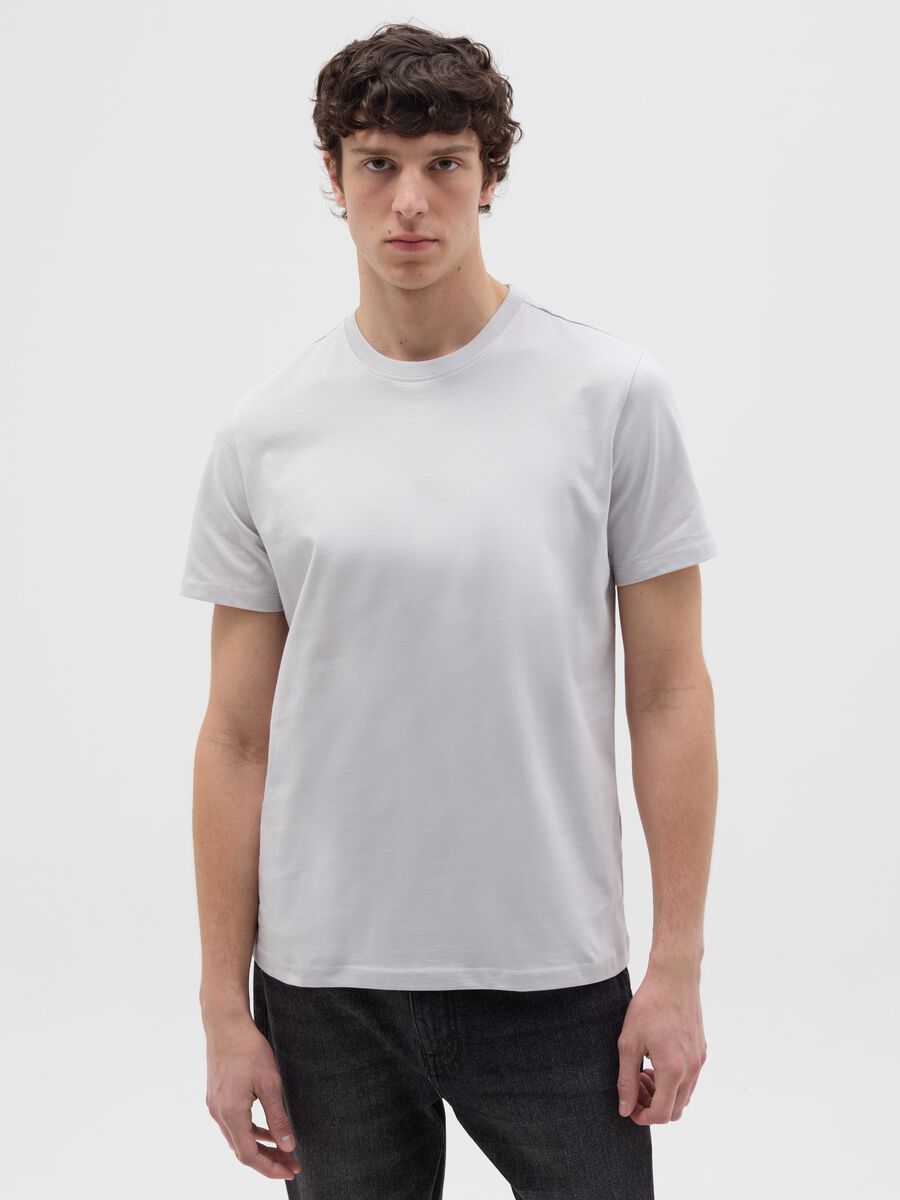 Organic cotton T-shirt with round neck_0