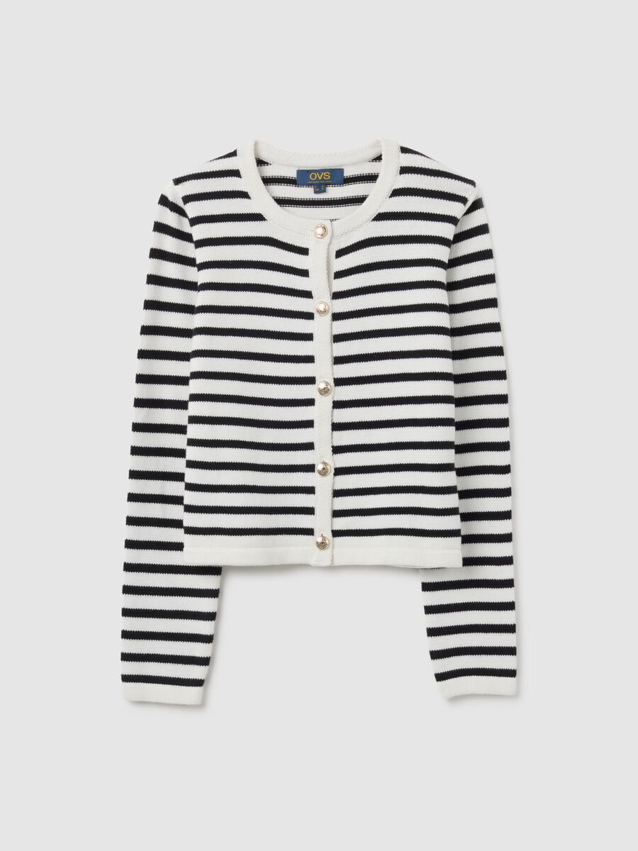 Cardigan in puro cotone multicolor regular fit_0
