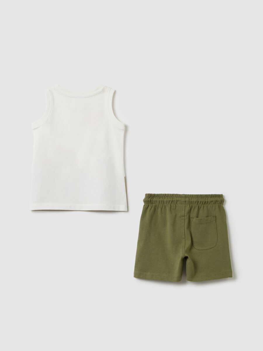 Sleeveless jogging set in Fagottino cotton_1