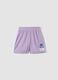Girls&rsquo; purple sporty shorts with side stripes_3