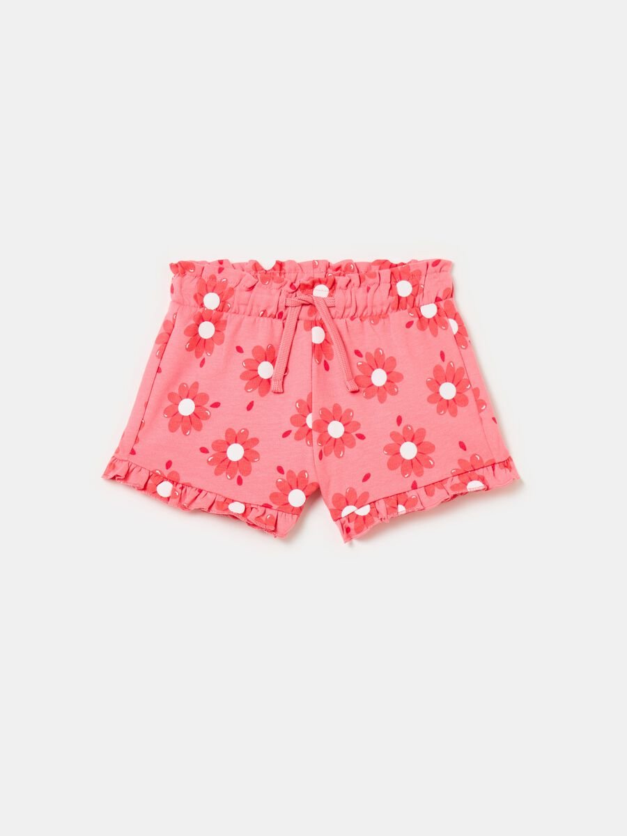 Shorts with print and drawstring_0