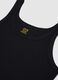 Pure black cotton tank top regular fit_1