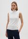 White Regular Fit Tank Top_1