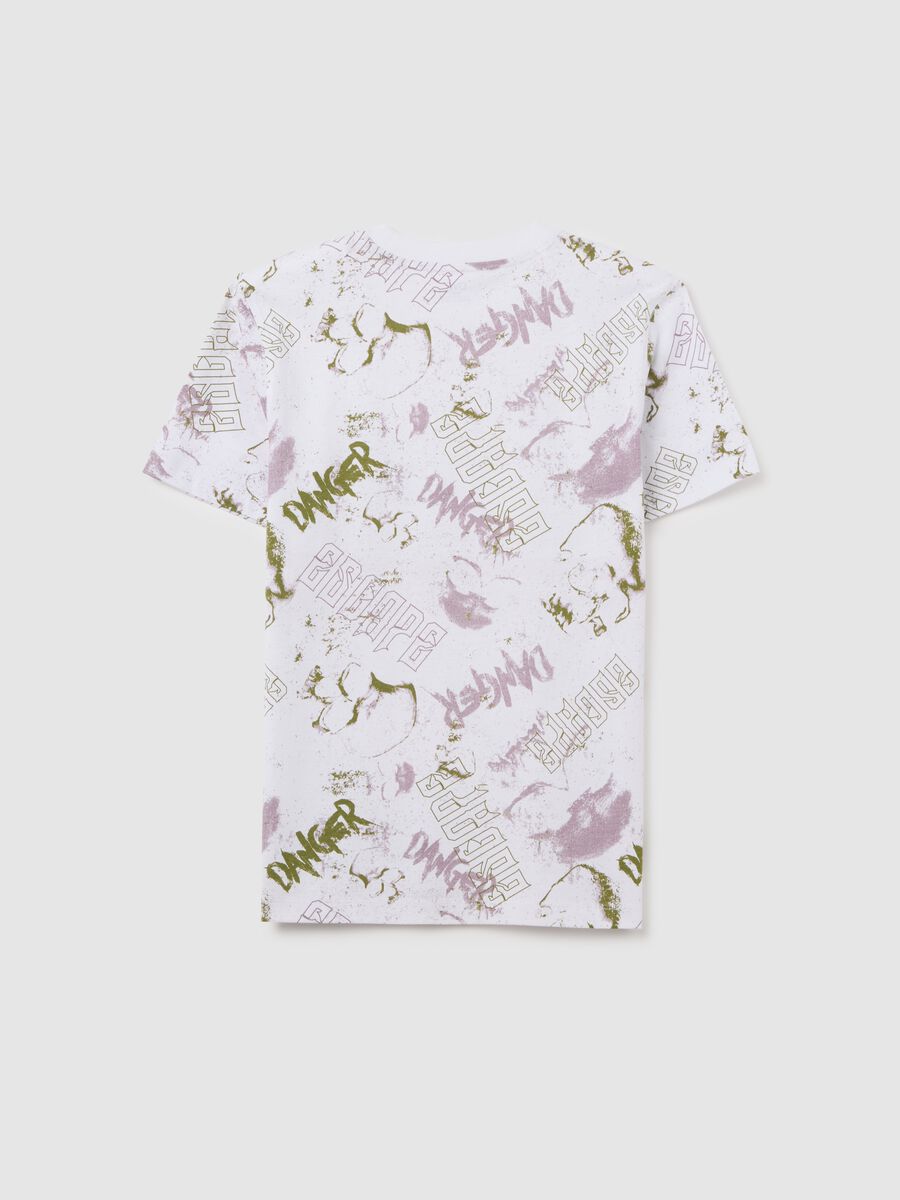 Boys' multicolour oversized pure cotton t-shirt with graphic print_4