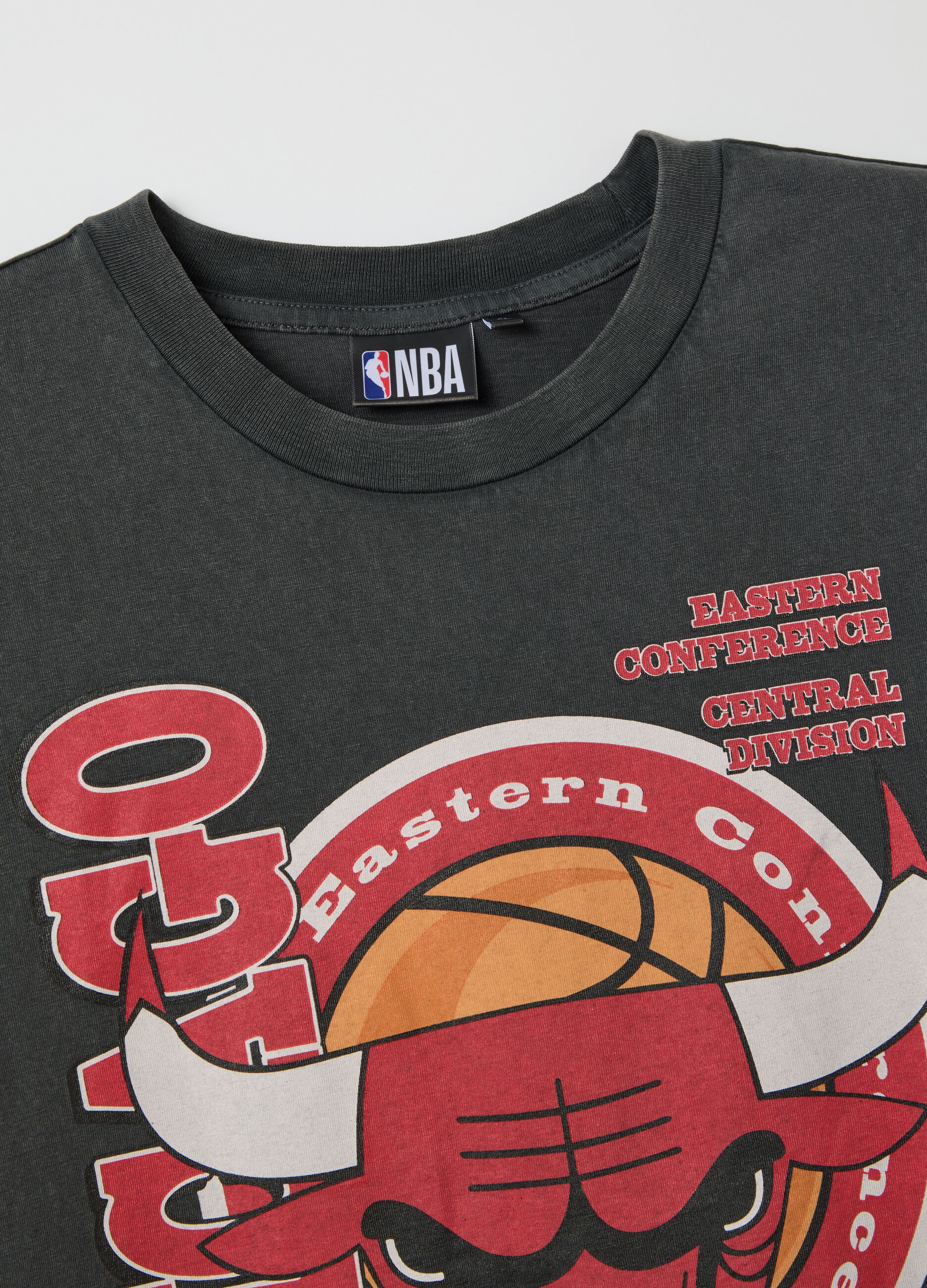 Cotton T-shirt with NBA Chicago Bulls print