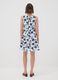 White stretch cotton dress with floral print, regular fit_2