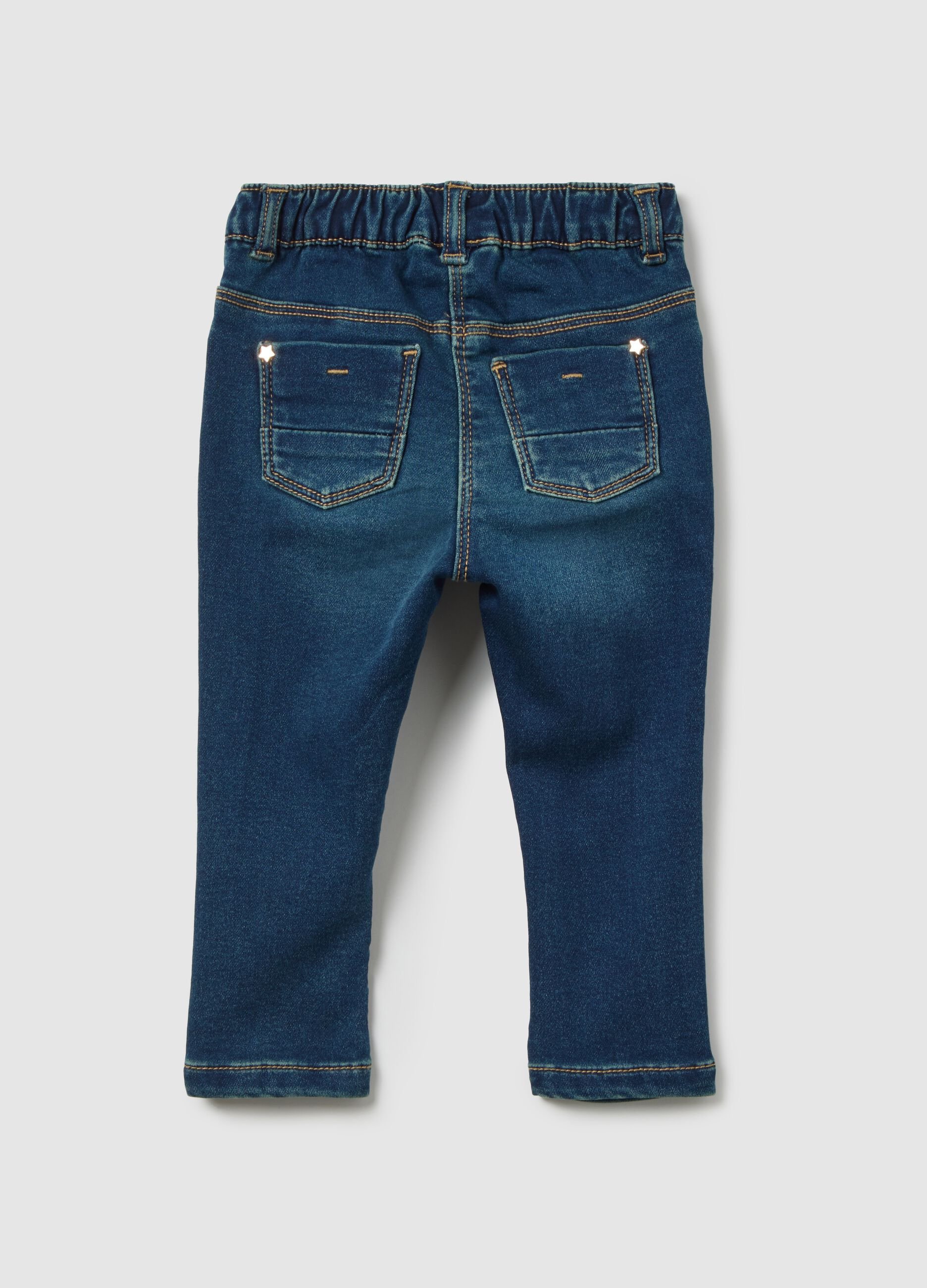 Baby Jeggings in Slim Fit Denim with Stars