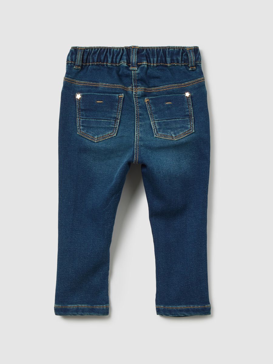 Baby Jeggings in Slim Fit Denim with Stars_1