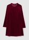 Short dress in velvet with long sleeves_4