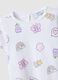 White pure cotton regular fit girls' t-shirt with designs_3
