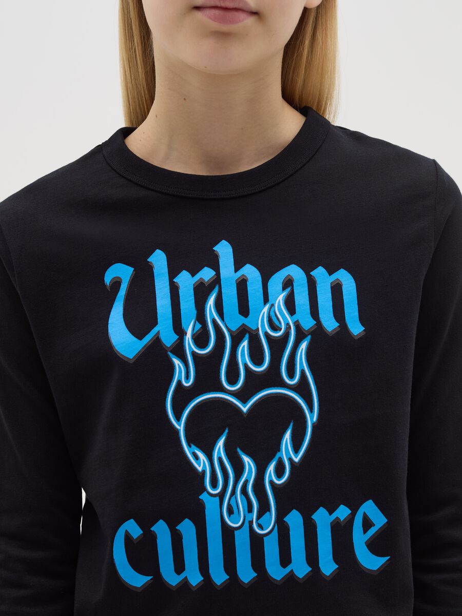 Long-sleeved T-shirt with "Urban Culture" print_2