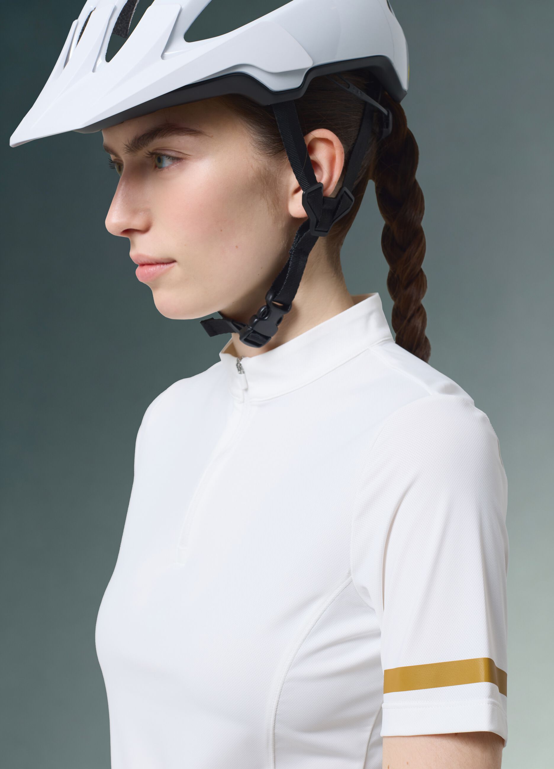 White ALTAVIA BIKE technical stretch T-shirt