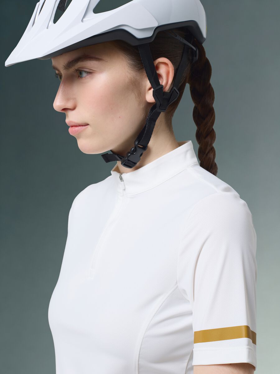 White ALTAVIA BIKE technical stretch T-shirt_3