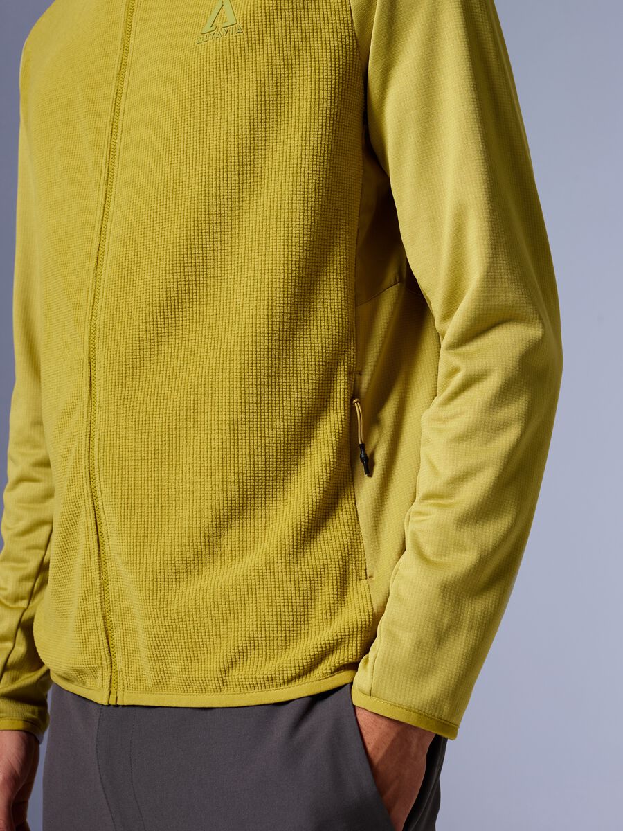 ALTAVIA WITH DEBORAH COMPAGNONI Full Zip Waffle Fleece Hoodie_2