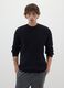 Black pure cotton regular fit pullover_2