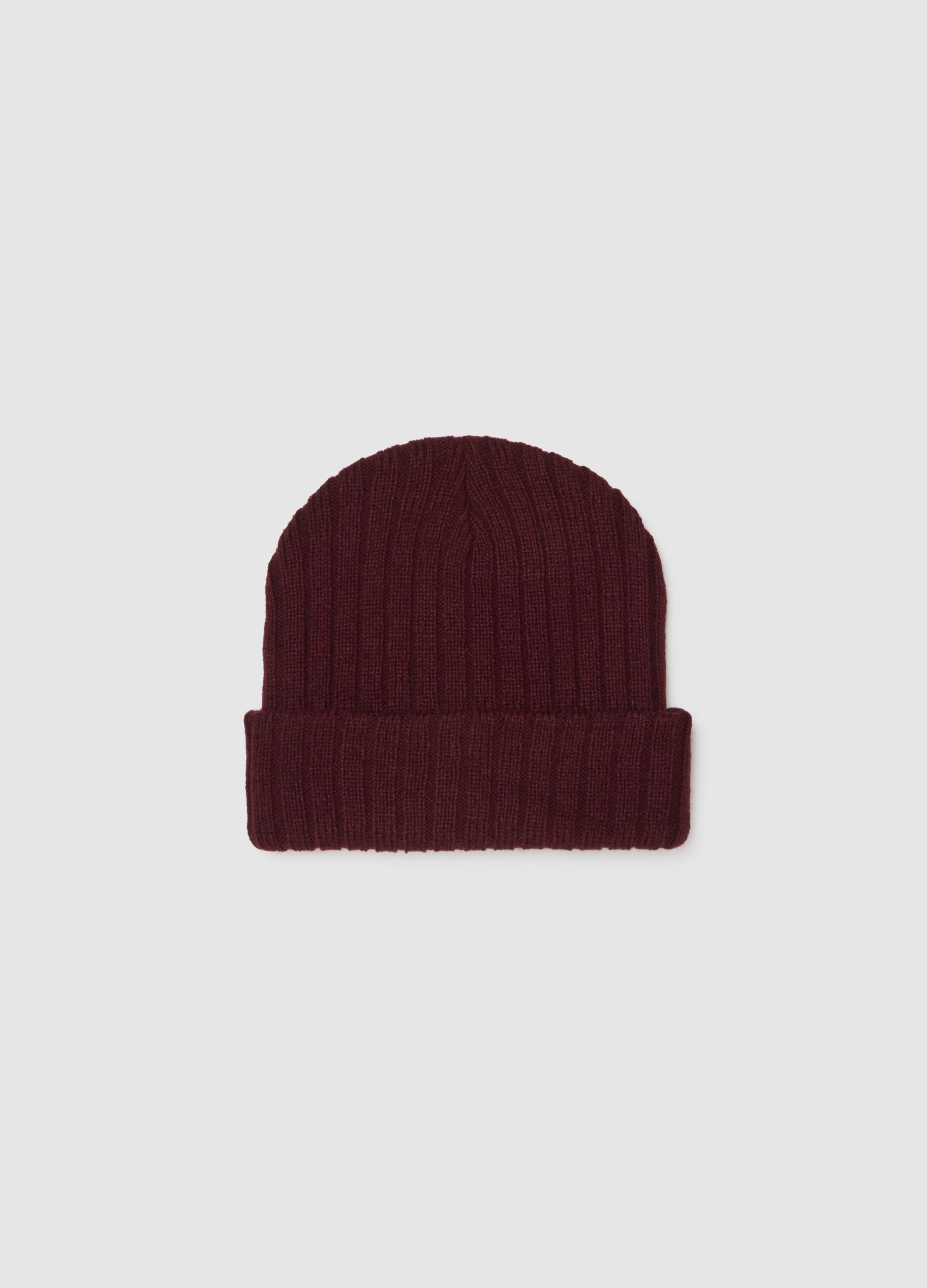 Heavy Knit Brown Beanie